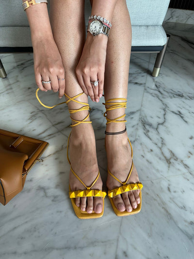 Marigold Studded Tie Up