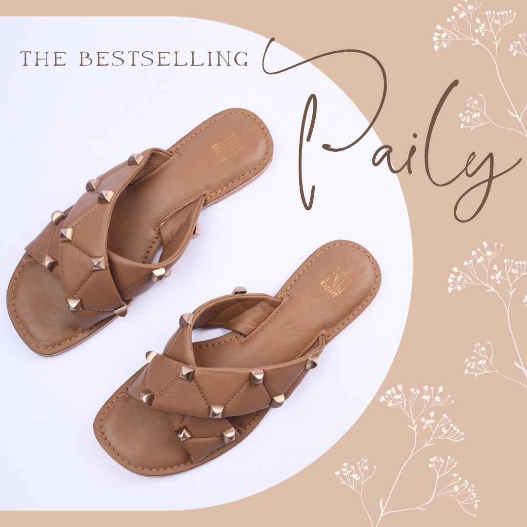 Paily Studded Crossover Sandal